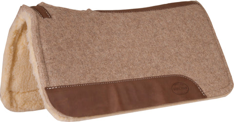 Contoured Saddle Pad with Wool Fleece Bottom